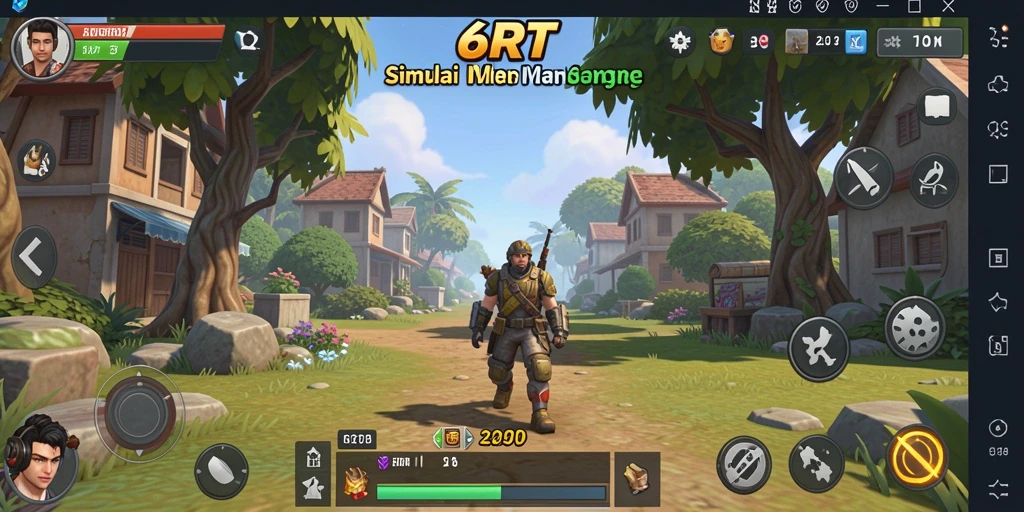 Screenshot gameplay 6RT yang menampilkan simulasi yang menarik.