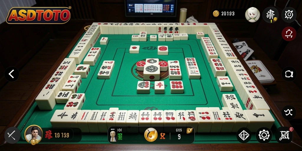 Tampilan menarik dari gameplay ASDTOTO yang penuh tantangan Mahjong.