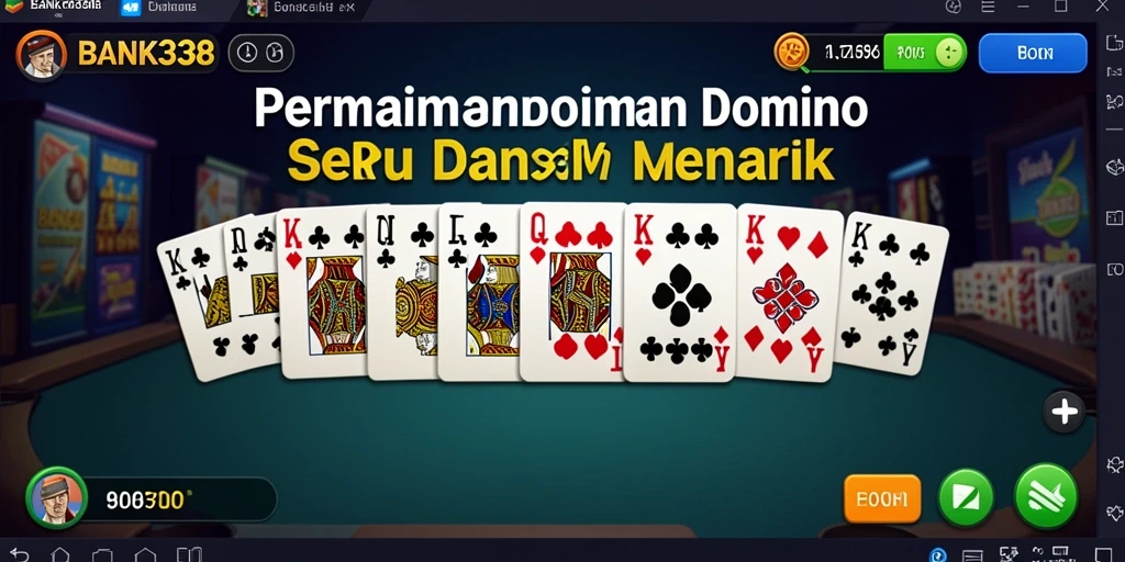 Tampilan gameplay Domino yang seru dan interaktif.