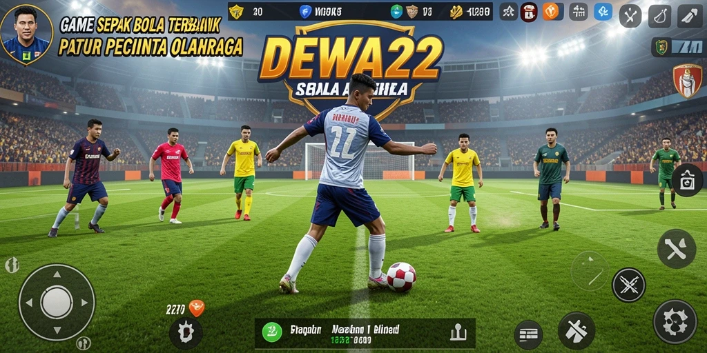 Tampilan permainan sepak bola yang menegangkan dan menarik di DEWA22.