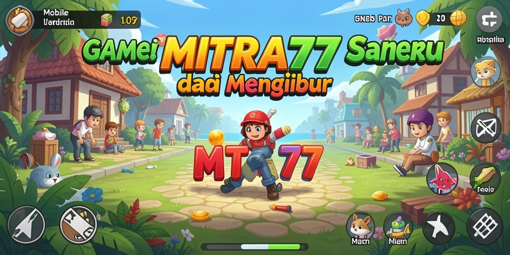 Tampilan gameplay <strong>MITRA77</strong> yang menarik dan penuh warna.