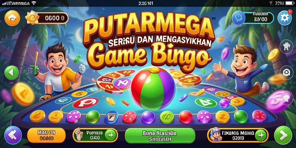 Tampilan gameplay PUTARMEGA yang seru dan interaktif