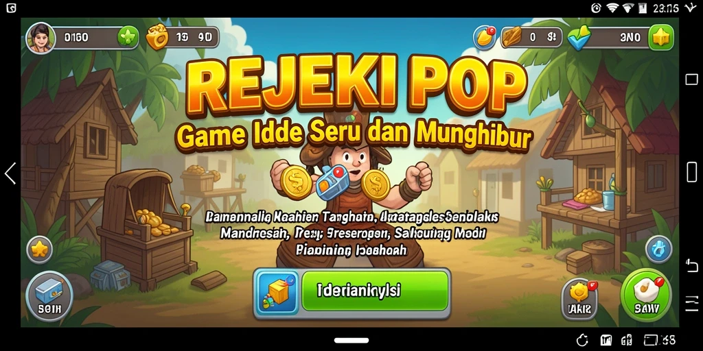 Screenshot gameplay REJEKIPOP yang menunjukkan keseruan bermain Idle.