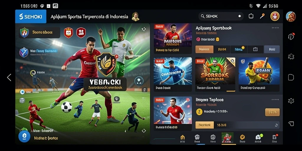 Tampilan menarik dari gameplay taruhan olahraga di SEHOKI.